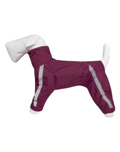 Дождевик для собак Басенджи без подкладки с воротником капюшоном мальчик Винный M Tappi одежда