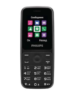 Телефон E125 Duos Black Philips