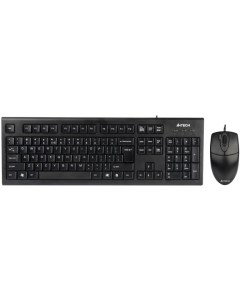 Комплект мыши и клавиатуры KR 8520D черный USB A4tech