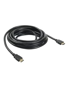 Кабель HDMI 2 0 HDMI m HDMI m v2 0 5м GOLD черный Buro