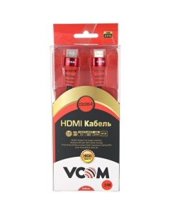 Кабель интерфейсный HDMI HDMI CG526S R 3M 19M M ver black and red 2 0 3м Vcom