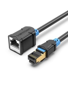 Кабель патч корд IBLBI удлинитель прямой SSTP cat 6 RJ45 3м черный Vention