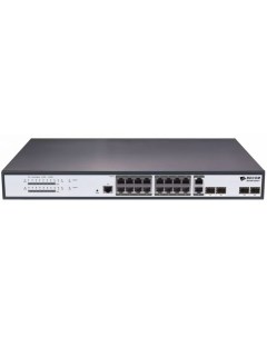 Коммутатор PoE S2520 P 16 GE PoE ports 2 100 1000M SFP ports 2 GE TX SFP combo ports standard AC220V Bdcom