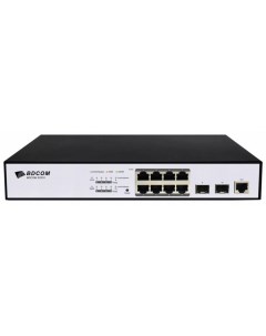 Коммутатор PoE S2510 P 8 GE PoE ports 2 100 1000M SFP ports standard AC220V power supply 150W fanles Bdcom