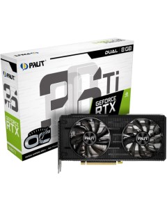 Видеокарта PCI E GeForce RTX 3060 Ti DUAL OC NE6306TS19P2 190AD 8GB GDDR6 256bit 8nm 3 DP HDMI Palit