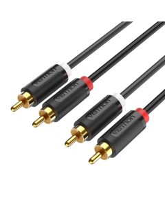 Кабель акустический BCMBI аудио 2RCA M 2RCA M 3м чёрный Vention