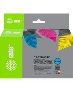 Картридж CS 3YM63AE струйный 305XL многоцветный 18мл для HP DeskJet 2320 2710 2720 4120 Cactus