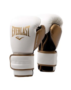 Перчатки тренировочные Powerlock PU 2 12oz P00003049 белый золотой Everlast