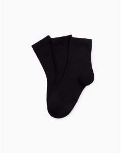 Чёрные базовые носки для мальчика 3 пары Gloria jeans
