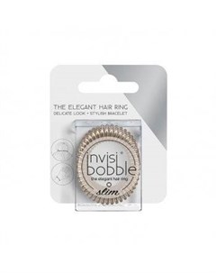 Slim Bronze Me Pretty Резинка браслет для волос с подвесом Invisibobble