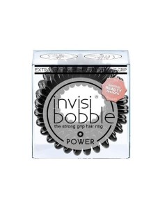 Power True Black Резинка браслет для волос черная Invisibobble