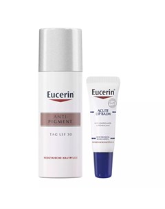 Набор для ухода за кожей бальзам для губ 10 мл крем дневной SPF30 50 мл Eucerin