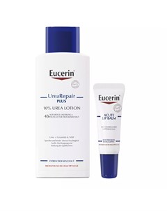 Набор увлажняющий бальзам для губ 10 мл лосьон 250 мл Eucerin