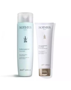 Набор для очищения жирной кожи лица гель мусс 125 мл тоник 200 мл Sothys