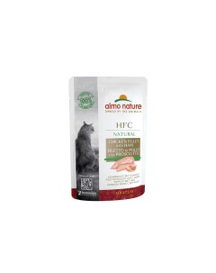 HFC Natural паучи мяса для кошек Куриное филе с ветчиной 1 32 кг Almo nature консервы