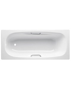 Стальная ванна Universal Anatomica HG B75L 170х75 с отверстиями для ручек без гидромассажа с шумоизо Blb
