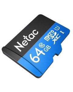 Карта памяти Standard MicroSD P500 64GB SD адаптер NT02P500STN 064G R Netac