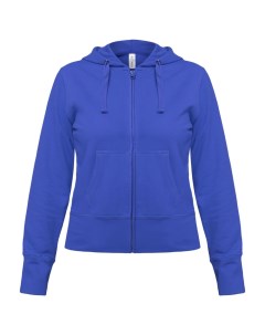 Толстовка женская Hooded Full Zip ярко синяя размер XS No name