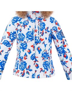 Куртка горнолыжная 19 20 Stretch Ski Jacket Jr Blue Flower Poivre blanc