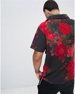 Рубашка на пуговицах с принтом экзотических цветов Profound aesthetic