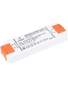 Блок питания ARV SN24050 PFC TRIAC B 24V 2 1A 50W IP20 Пластик 3 года 026407 1 Arlight