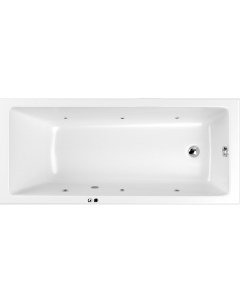 Акриловая ванна Wave Slim 160x80 0111 160080 100 SOFT CR с гидромассажем Whitecross