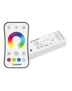 INTELLIGENT Диммер SMART SET PWM 104 52 RGBW SUF White 12 24V 4x4A ПДУ RING 10кн 2 4G IARL IP20 Плас Arlight