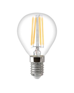 Лампа светодиодная филаментная E14 5W 4500K шар прозрачная TH B2082 Thomson
