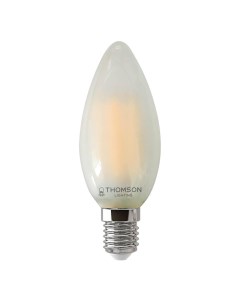 Лампа светодиодная филаментная E14 7W 4500K свеча матовая TH B2136 Thomson