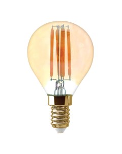Лампа светодиодная филаментная E14 9W 2400K шар прозрачная TH B2123 Thomson