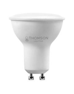 Лампа светодиодная GU10 8W 6500K полусфера матовая TH B2327 Thomson
