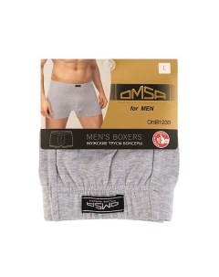 OmB 1233 Трусы мужские Боксеры Grigio Melange 0 Omsa