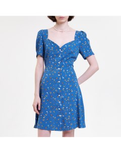 Синее платье с цветочным принтом Evetstorezz