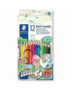 Карандаши цветные Noris Club Erasable 12 цветов Республика