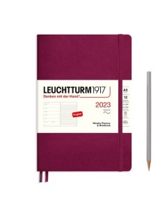 Еженедельник блокнот датированный Leuchtturm1917 Pocket 72 листа А5 портвейн Республика