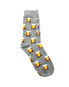 Носки Пиво 40 45 серые Krumpy socks