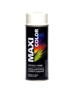 Эмаль аэрозольная глянцевая 400мл белая арт 9010MX Maxi color