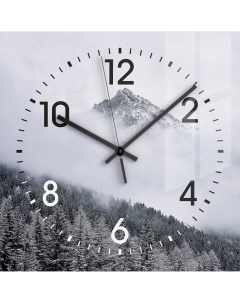 Часы настенные Белль 2 квадратные стекло цвет серый бесшумные 30x30 см Artabosko