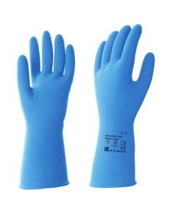 Перчатки латексные HQ размер L цвет синий Profiline