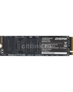 SSD накопитель Mega S3 DGSM3512GS33T 512ГБ M 2 2280 PCIe 3 0 x4 NVMe M 2 rtl Digma