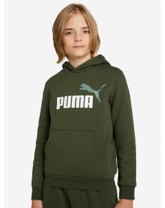 Худи для мальчиков ESS 2 Col Big Logo Зеленый Puma