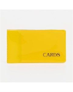 Визитница 18 карт цвет желтый Nobrand