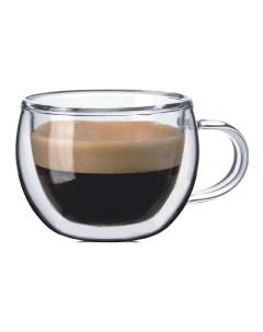 Чашка для кофе 80мл набор 2шт двойные стенки термостекло G MC2408H T2 P.l.proff cuisine