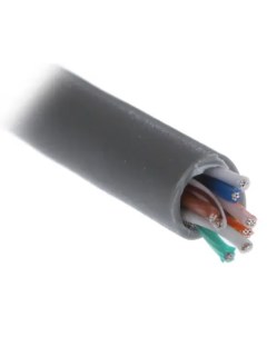 Кабель витая пара U UTP 5 кат 4 пары UT5725 100A BL UTP STRANDED 5E 24AWG CCA PVC BLUE 100M 5bites