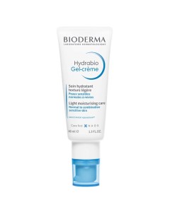Гель крем увлажняющий для нормальной и сухой кожи лица с легкой текстурой Hydrabio 40 Bioderma