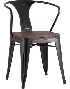 Стул TOLIX ARM WOOD с подлокотниками черный УТ000001862 Stool group