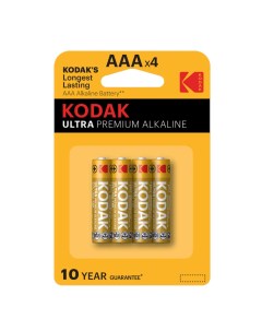 Батарейка Ultra Digital ААА мизинчиковая LR03 1 5 В 4 шт Б0005128 Kodak