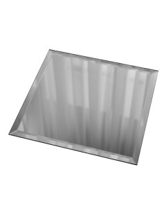 Плитка зеркальная квадратная 300х300х4 мм серебряная с фацетом Дом стекольных технологий