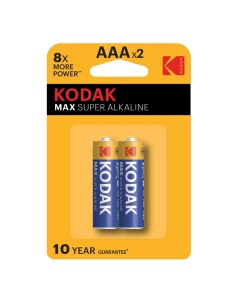 Батарейка Мax ААА мизинчиковая LR03 1 5 В 2 шт Б0005132 Kodak