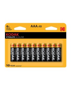 Батарейка Xtralife ААА мизинчиковая LR03 1 5 В 10 шт Б0014331 Kodak